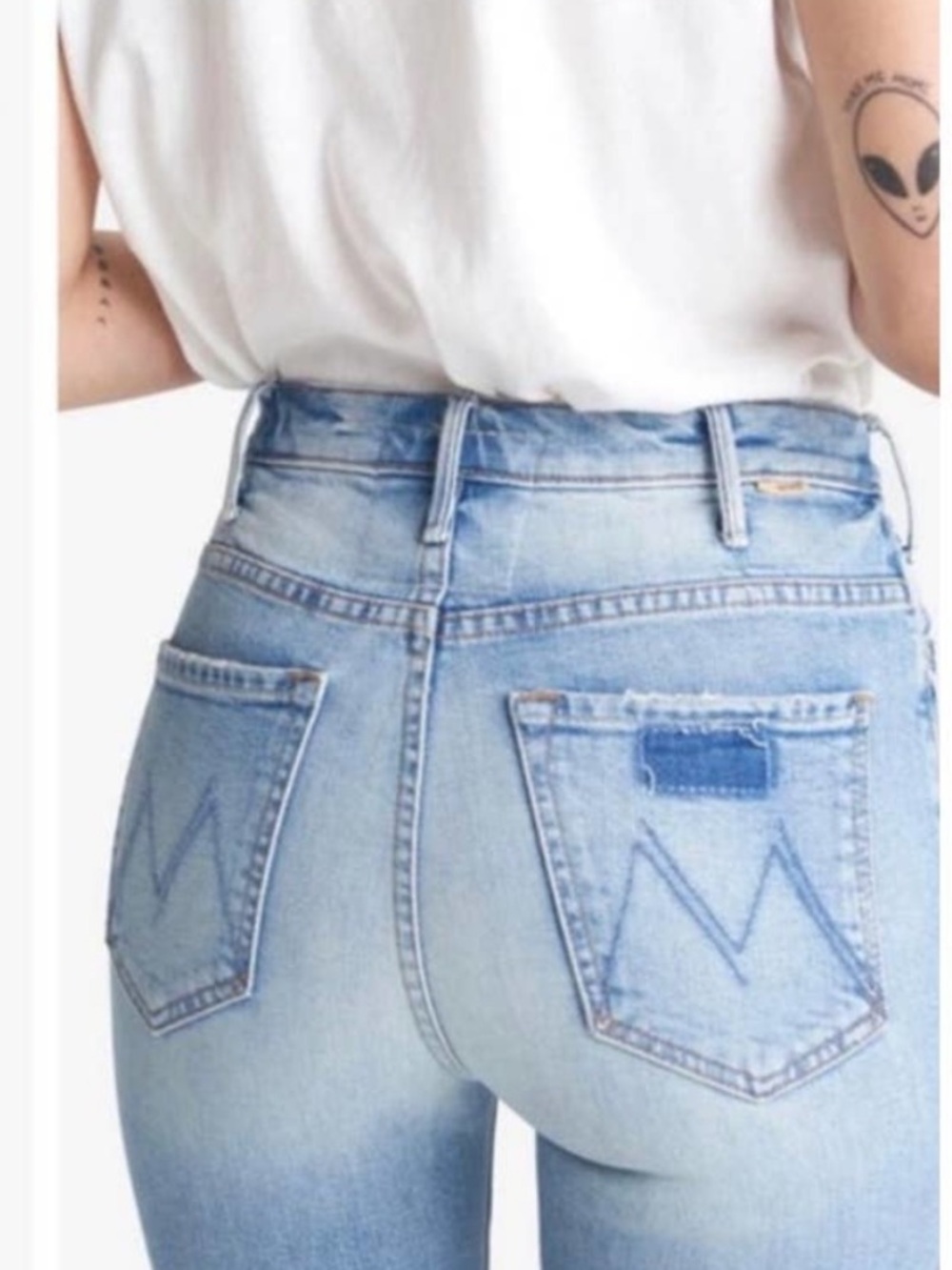 MOTHER SUPERIOR The Hustler Ankle Jeans I Confess Wash Size 28 Straight - Picture 2 of 10